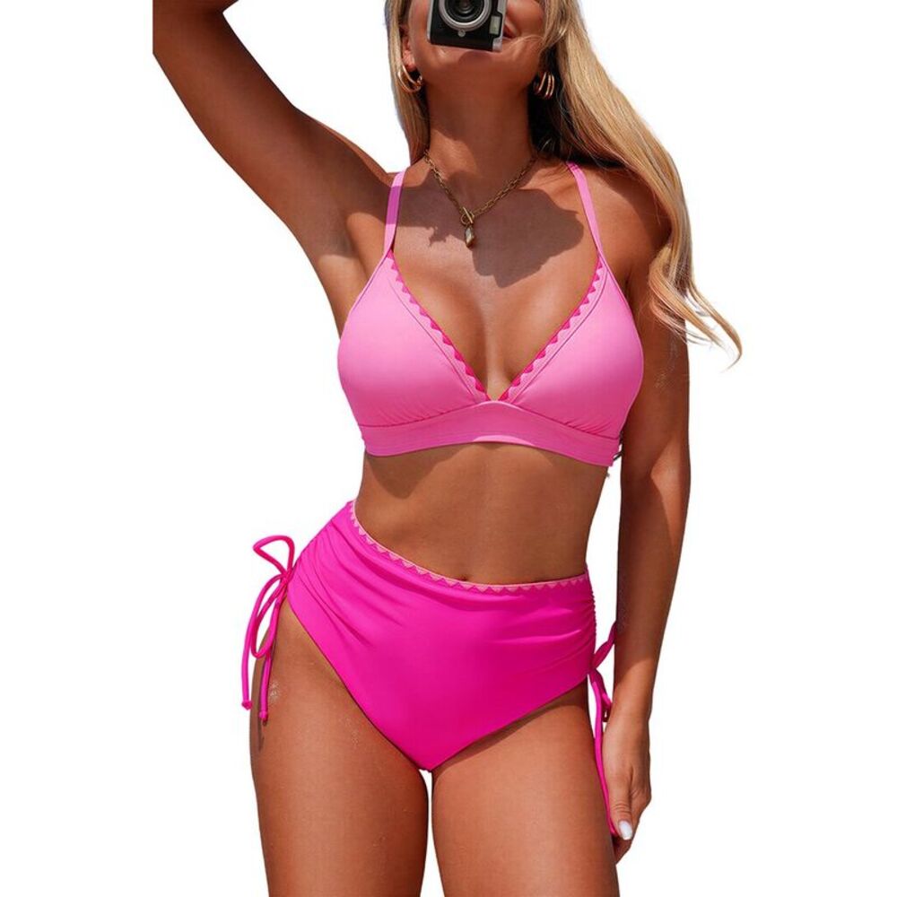 Amanda Royal Womens  2Pc Bra & Swim Bottom Set